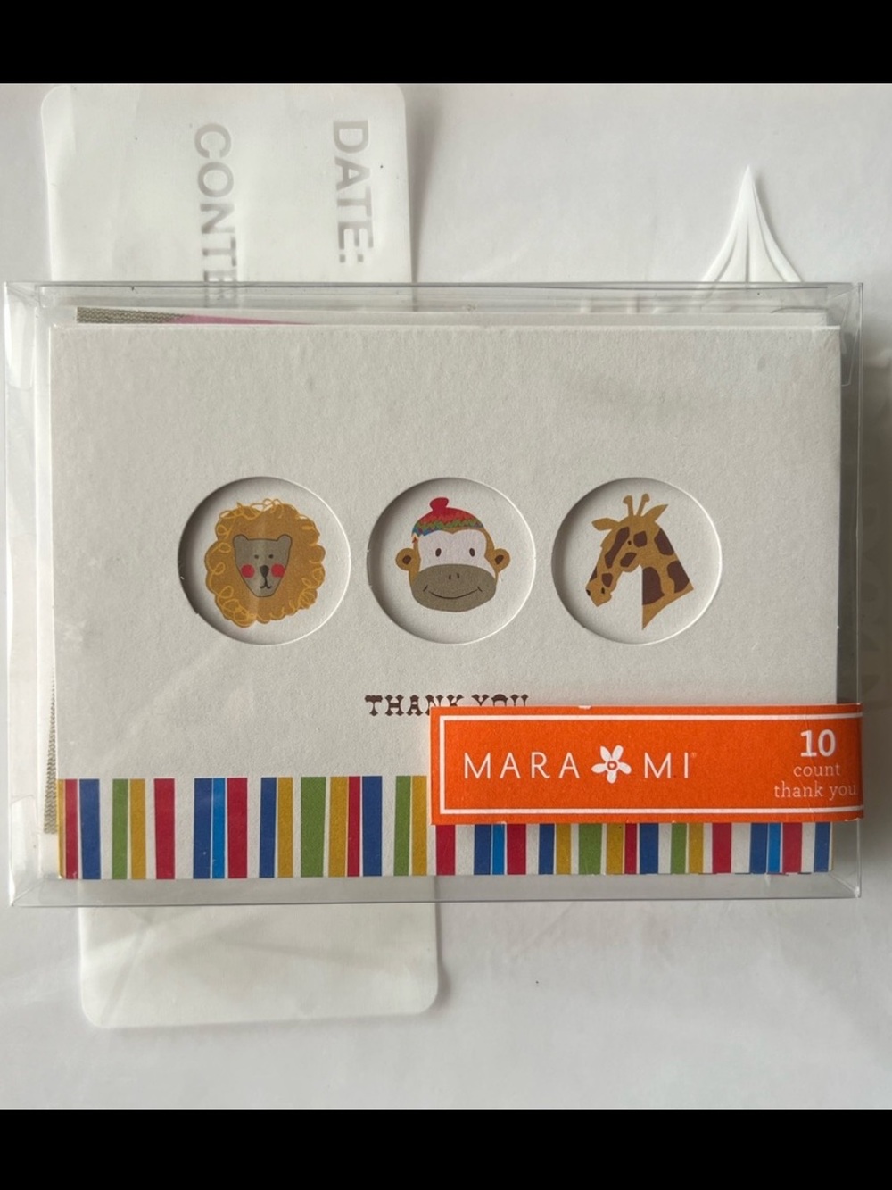 Mara Mi Cute Animal Thank You Cards Set of 10